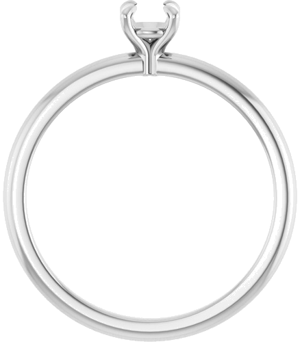 Sužadėtuvių Žiedas „Solitaire“ 10k white gold Round 4.1mm (2)