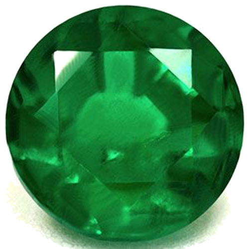 0.58 carat GREEN Round Smaragdas (1)