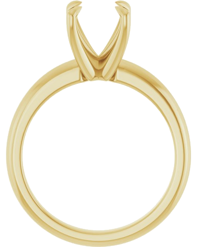 Sužadėtuvių Žiedas „Solitaire“ 750 Geltonojo Aukso Round 8mm (2)