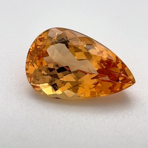 3.04 carat ORANGE Pear Topaz (1)