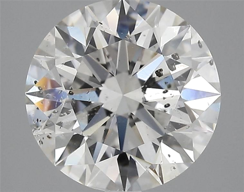 3.01 carat F-SI2 Excellent cut Natūralus Round Deimantas (1)