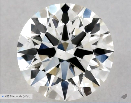0.32 carat J-VS2 Excellent cut Natūralus Round Deimantas (1)