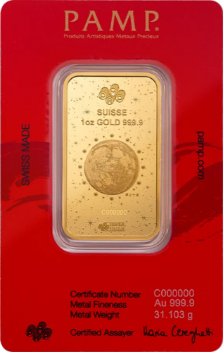 1 oz Инвестиционно златно кюлче Годината на змията PAMP (3)