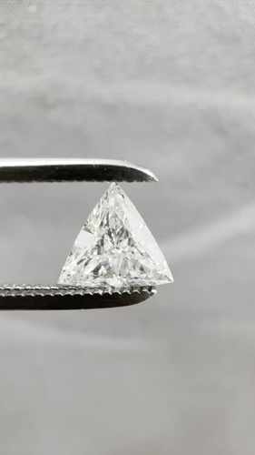 0.5 carat G-SI1 Natūralus Triangular Deimantas (1)