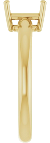 Sužadėtuvių Žiedas „Solitaire“ 14k yellow gold Emerald 7mm x 5mm (4)