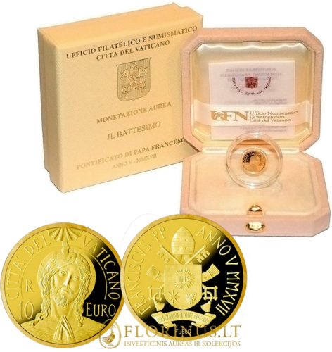 3 g Baptism 2017 Vatican 10 euro gold coin (3)