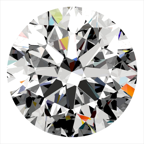 0.3 carat F-VVS1 Very Good cut Natūralus Round Deimantas (1)