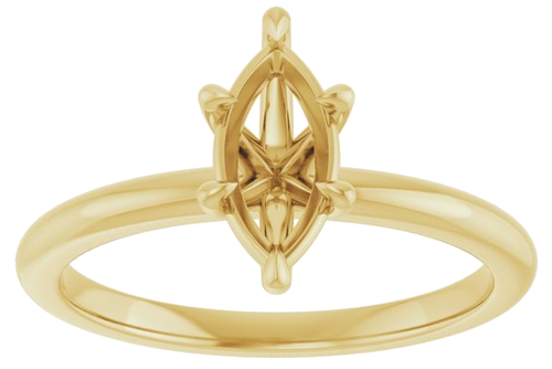 Sužadėtuvių Žiedas „Claw-Prong“ 14k yellow gold Marquise 9mm x 4.5mm (3)