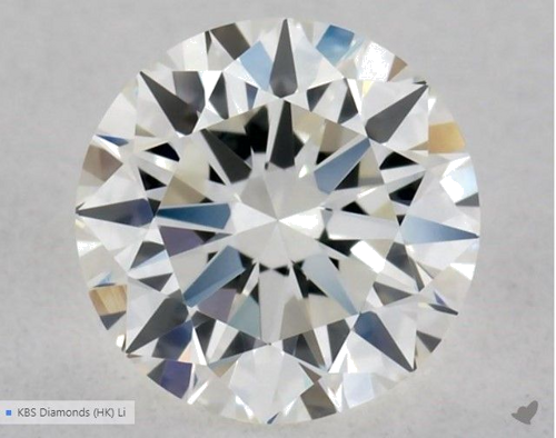 0.5 carat I-VVS2 Excellent cut Natūralus Round Deimantas (1)