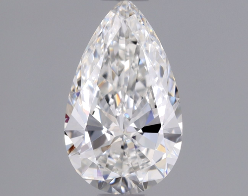 0.5 carat E-SI1 Natūralus Pear Deimantas (1)