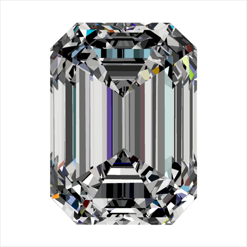 0.39 carat F-VVS1 Natūralus Emerald Deimantas (1)
