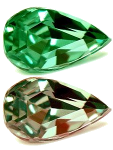 0.41 carat GREEN Pear Alexandrite (1)