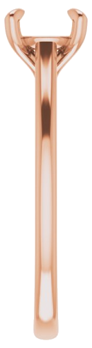 Sužadėtuvių Žiedas „Solitaire“ 585 Rožinis Aukso Round 6.5mm (4)