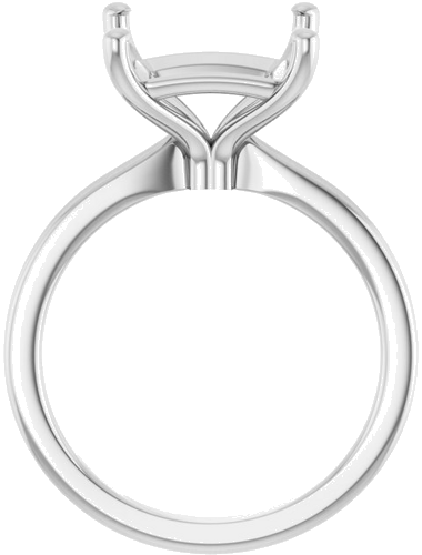 Sužadėtuvių Žiedas 14k white gold Square 9mm (2)