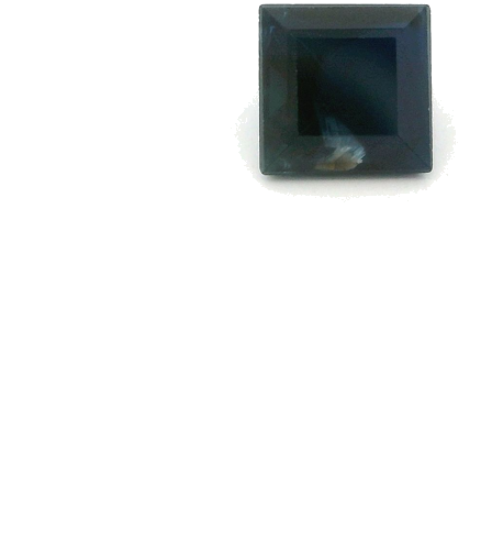 0.57 carat BLUE STEP cut Square Safyras (1)