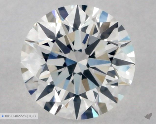 0.5 carat E-VS1 Excellent cut Natūralus Round Deimantas (1)