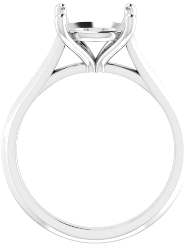 Sužadėtuvių Žiedas „Claw-Prong“ 14k white gold Round 10mm (2)