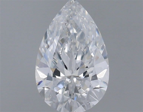 0.72 carat D-SI1 Natūralus Pear Deimantas (1)