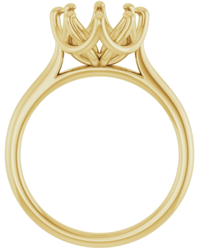 Sužadėtuvių Žiedas „Solitaire“ 14k yellow gold Round 9mm (2)