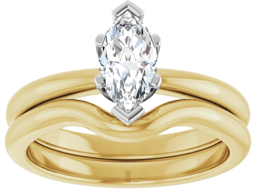 Sužadėtuvių Žiedas „Solstice Solitaire®“ 14k yellow/white gold Marquise 8.5mm x 4.5mm (8)