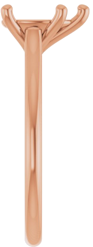 Sužadėtuvių Žiedas „Accented“ 18k rose gold Pear 9mm x 6mm (4)