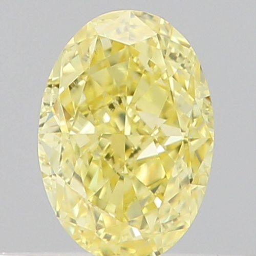 0.4 carat Fancy Intense  Yellow-VVS2 Natūralus Oval Deimantas (1)