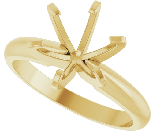 Sužadėtuvių Žiedas „Heavyweight Solitaire“ 14k yellow gold Round 8mm (5)