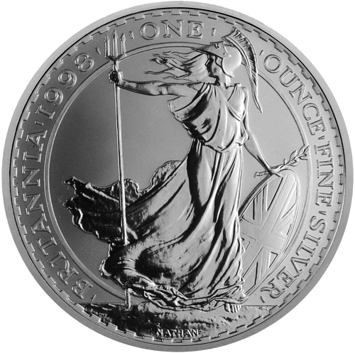 1 oz Britannia 1998 сребърна монета (1)