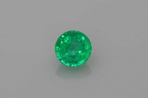 0.328 carat GREEN Round Smaragdas (1)