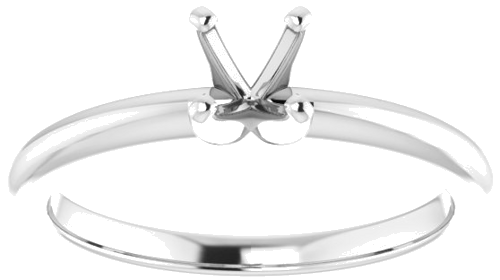 Sužadėtuvių Žiedas „Solitaire“ 950 Platinos Round 4.8mm (3)