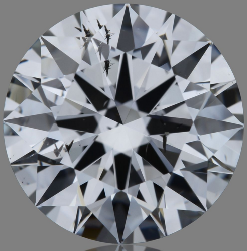 3.0 carat E-SI2 Excellent cut Natūralus Round Deimantas (1)
