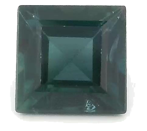 0.45 carat BLUE STEP cut Square Safyras (1)