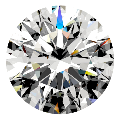 0.49 carat F-VS1 Excellent cut Natūralus Round Deimantas (1)