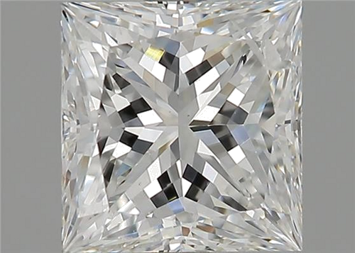 2.08 carat F-SI2 Natūralus Princess Deimantas (1)