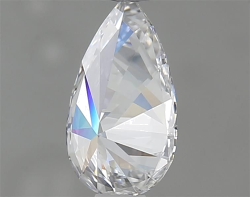 0.6 carat D-VS2 Natūralus Pear Deimantas (1)