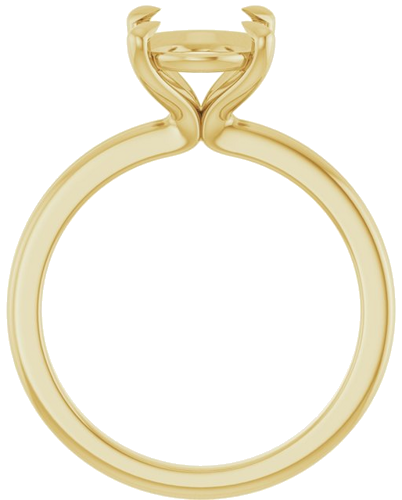 Sužadėtuvių Žiedas „Claw-Prong Solitaire“ 14k yellow gold Oval 10mm x 8mm (2)