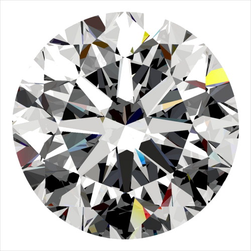 0.41 carat H-VS1 Very Good cut Natūralus Round Deimantas (1)