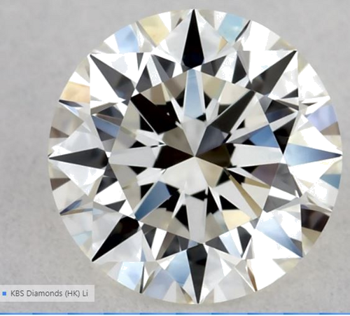 0.52 carat J-VS1 Excellent cut Natūralus Round Deimantas (1)