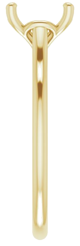 Sužadėtuvių Žiedas „Solitaire“ 14k yellow gold Square 6mm (4)