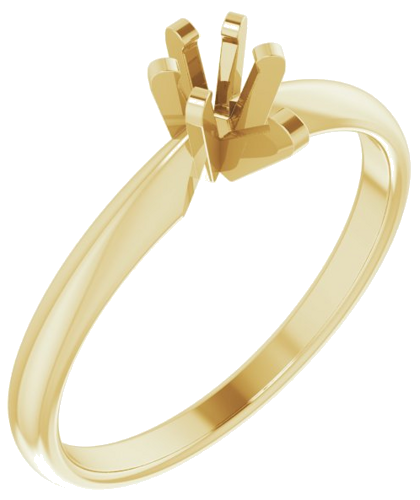 Sužadėtuvių Žiedas „Solitaire“ 14k yellow gold Pear 5.5mm x 3.5mm (1)