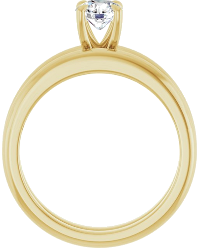 Sužadėtuvių Žiedas „Claw-Prong Solitaire“ 14k yellow gold Round 5.2mm (7)