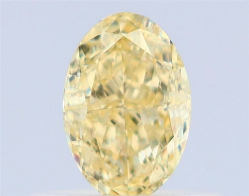 0.5 carat Fancy Yellow-VS1 Natūralus Oval Deimantas (1)