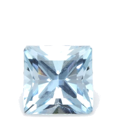 0.63 carat BLUE Princess Aquamarine (1)
