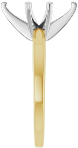 Sužadėtuvių Žiedas „Solitaire“ 14k yellow/white gold Marquise 12mm x 6mm (4)