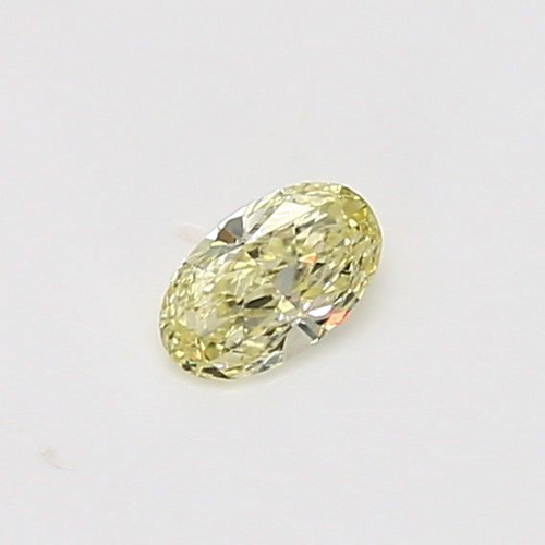 0.19 carat Fancy Light Yellow-VVS2 Natūralus Oval Deimantas (1)