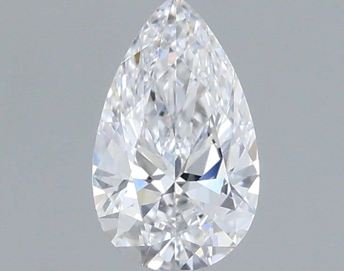 0.6 carat D-VVS2 Natūralus Pear Deimantas (1)
