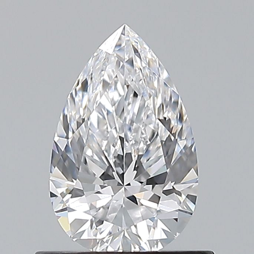 0.7 carat D-VVS2 Natūralus Pear Deimantas (1)