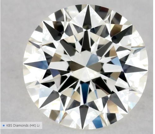 0.33 carat J-VS1 Excellent cut Natūralus Round Deimantas (1)