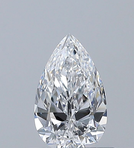 0.5 carat D-VVS2 Natūralus Pear Deimantas (1)