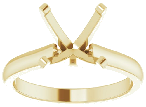 Sužadėtuvių Žiedas „Solitaire“ 14k yellow gold Round 9mm (1)